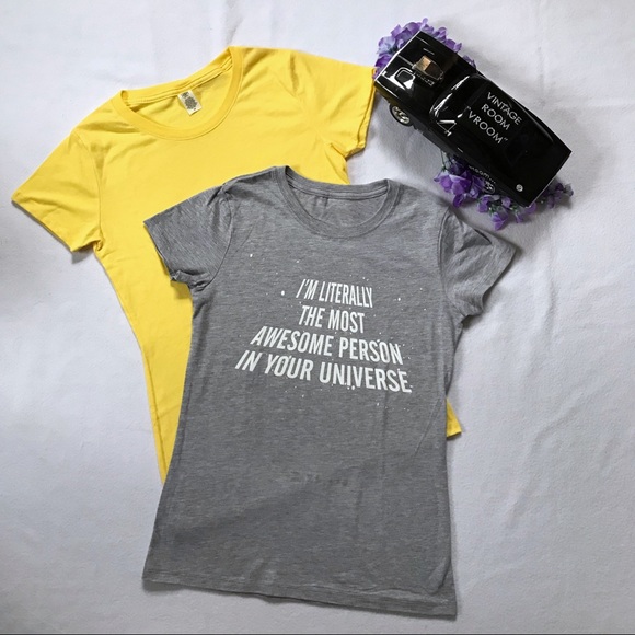 Basic Tee Tops - “2/$20” TShirt NWOT Bundle for Women Size M